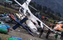 लुक्ला विमान दुर्घटना ः दुईको मृत्यु