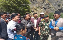 उपराष्ट्रपतिद्धारा रसुवागढी  आयोजनाको निरीक्षण