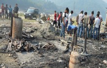 तोरण अटोमोवाइल्समा आगलागी, ३७ लाख भन्दा बढी क्षति