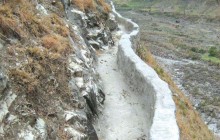 निर्माण भएको एक महीनामा नै सिँचाइ कुलो भत्कियो