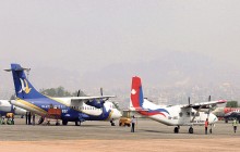 आन्तरिक उडान ह्वात्तै घट्यो, बिहिबारको तुलनामा आज आधा कम उडान