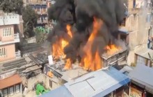 काठमाडौं भोटेबहालमा आगलागी