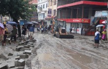 अबिरल वर्षाका कारण काठमाडौँका विभिन्न क्षेत्र जलमग्न
