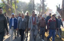 ऊर्जामन्त्री बस्नेतबाट रातु नदीमा भएको उत्खनन कार्यको स्थलगत अनुगमन