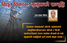 विद्युत विकासः मुलुकको सम्बृद्धि